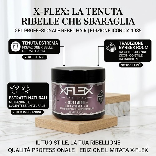 Gel capelli xflex rebel - rebel, ultra