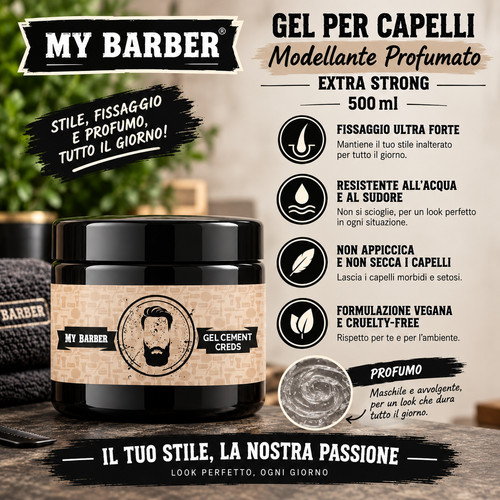 Gel per capelli - capelli, barber